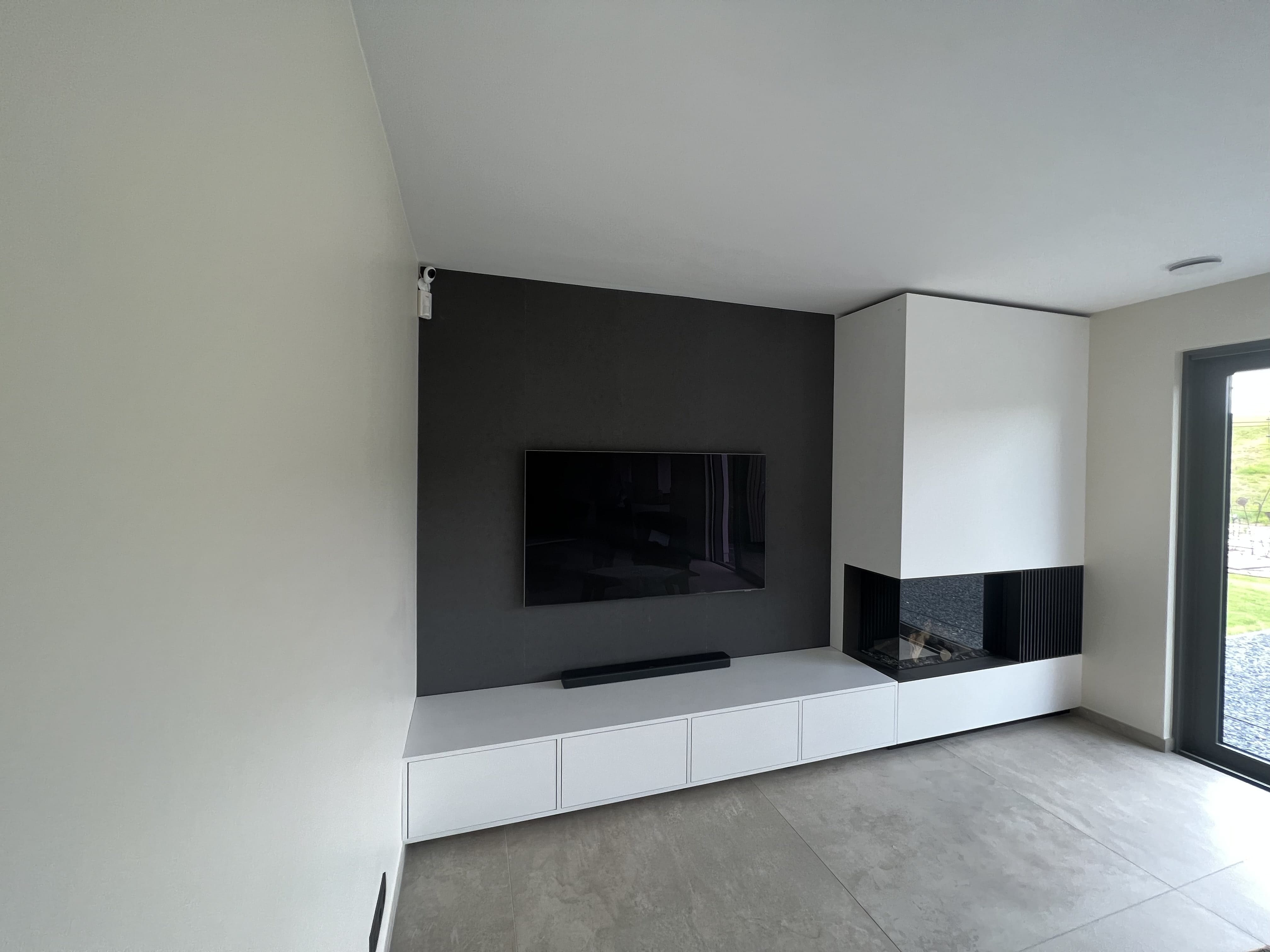 Foyer bois en coin 