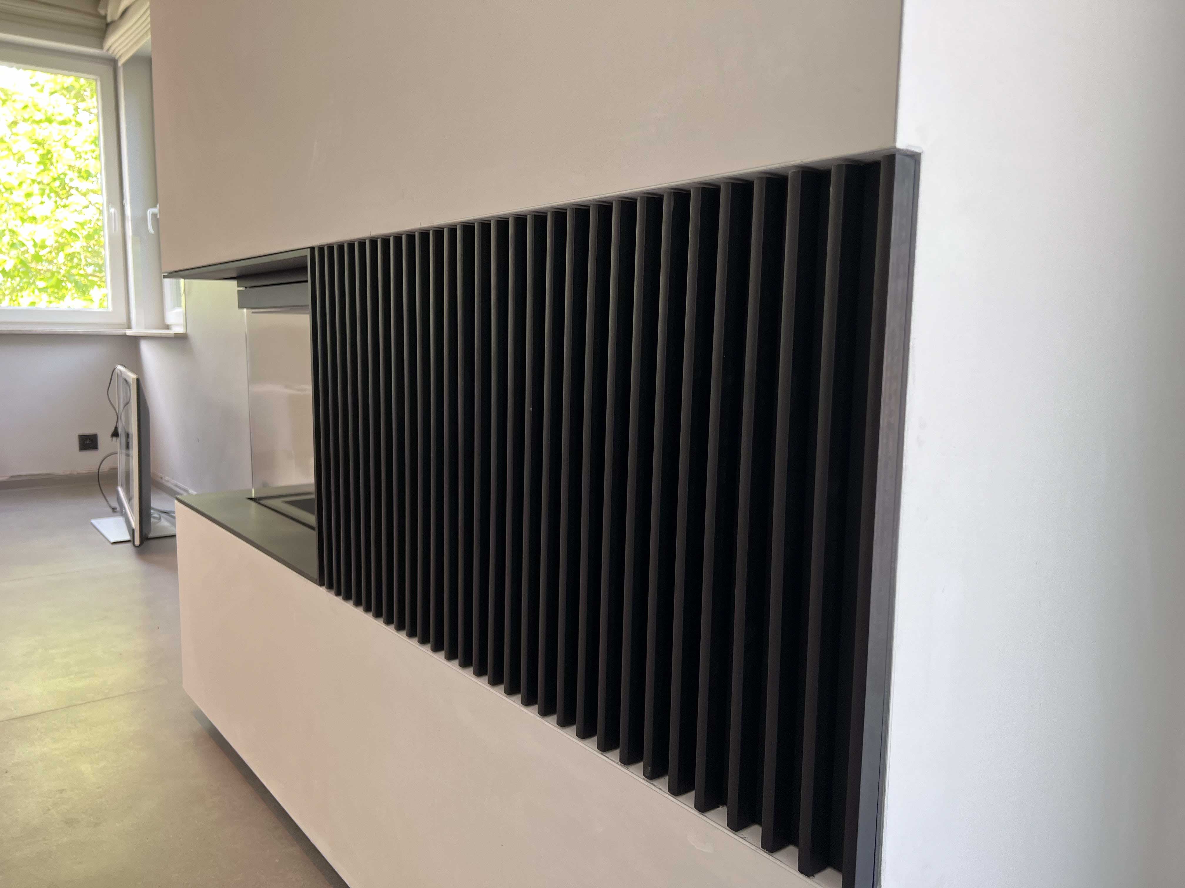 Foyer bois d'angle