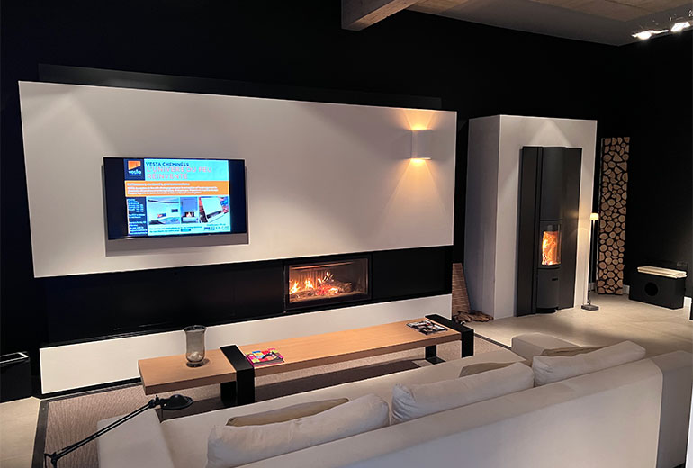 Showroom de Vesta Cheminées Arlon
